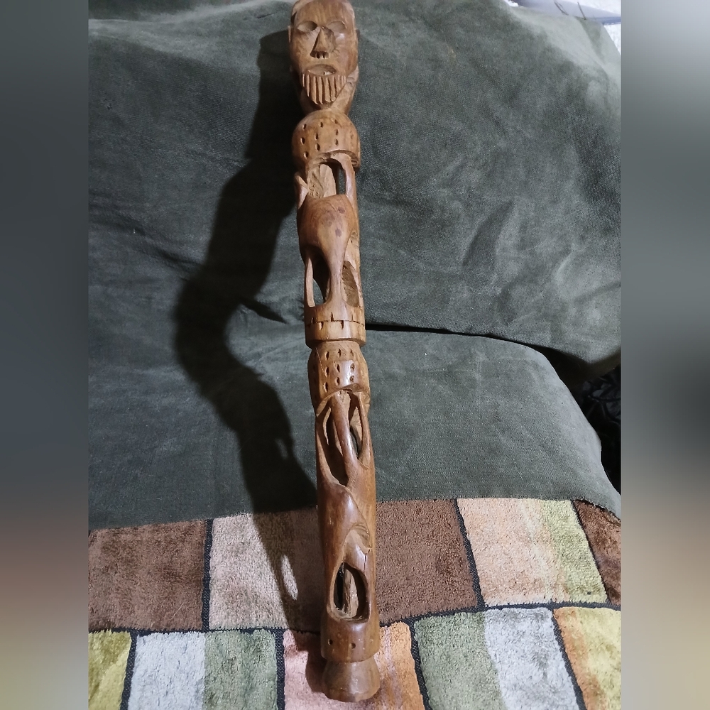 Hand-Carved Wooden Sculpture